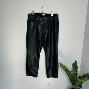 GOOD AMERICAN Good Classic Plus Size Black Coated Jeans Size 18 NEW